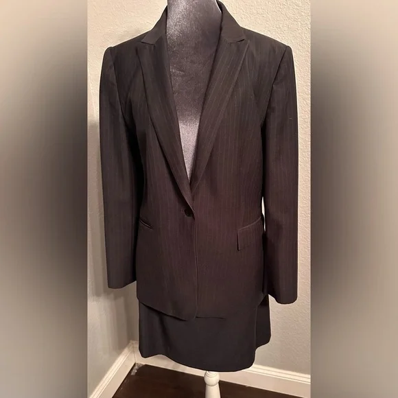 Calvin Klein Charcoal Tailored Blazer Jacket - Picture 5 of 10